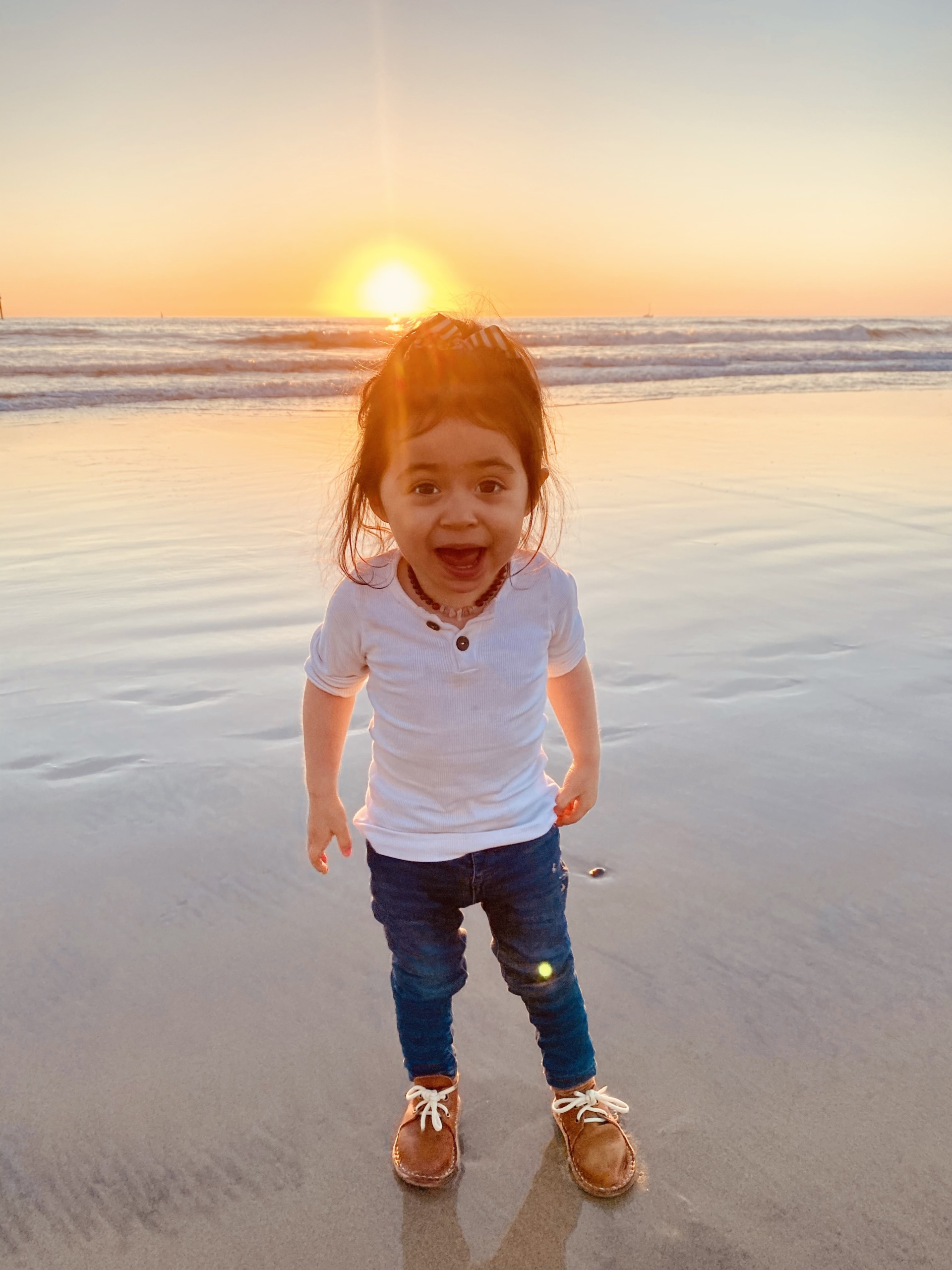 At the beach